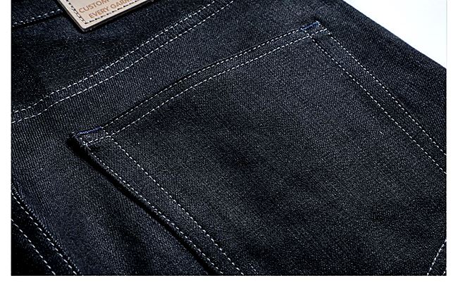 001049 กางเกงยีนส์ XOFO Selvage Denim สไตล์วินเทจ Version Jeans Small Straight ผ้าริมน้ำเงิน Size 28-36