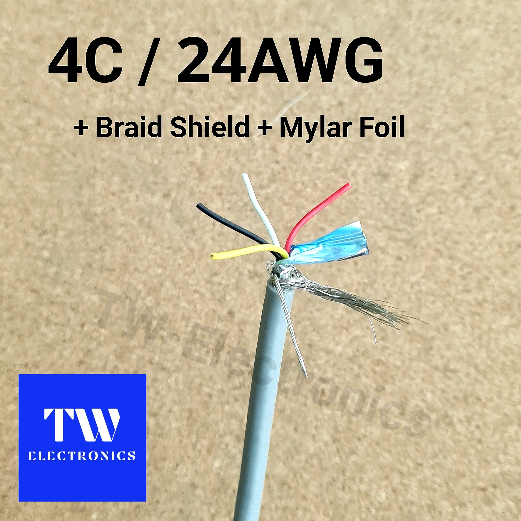 สายคอมพิวเตอร์ 4C / Braid Shield+Mylar Foil