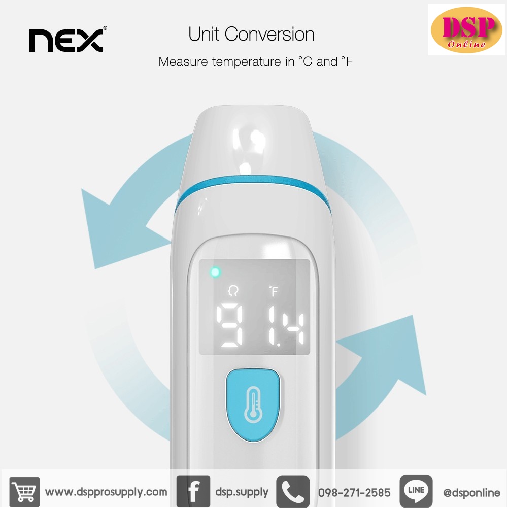 ขายถูก Infrared thermometer เครื่องวัดไข้ เครื่องวัดอุณหภูมิอินฟราเรด รุ่น PC809 สินค้ารับประกัน 1 ปี