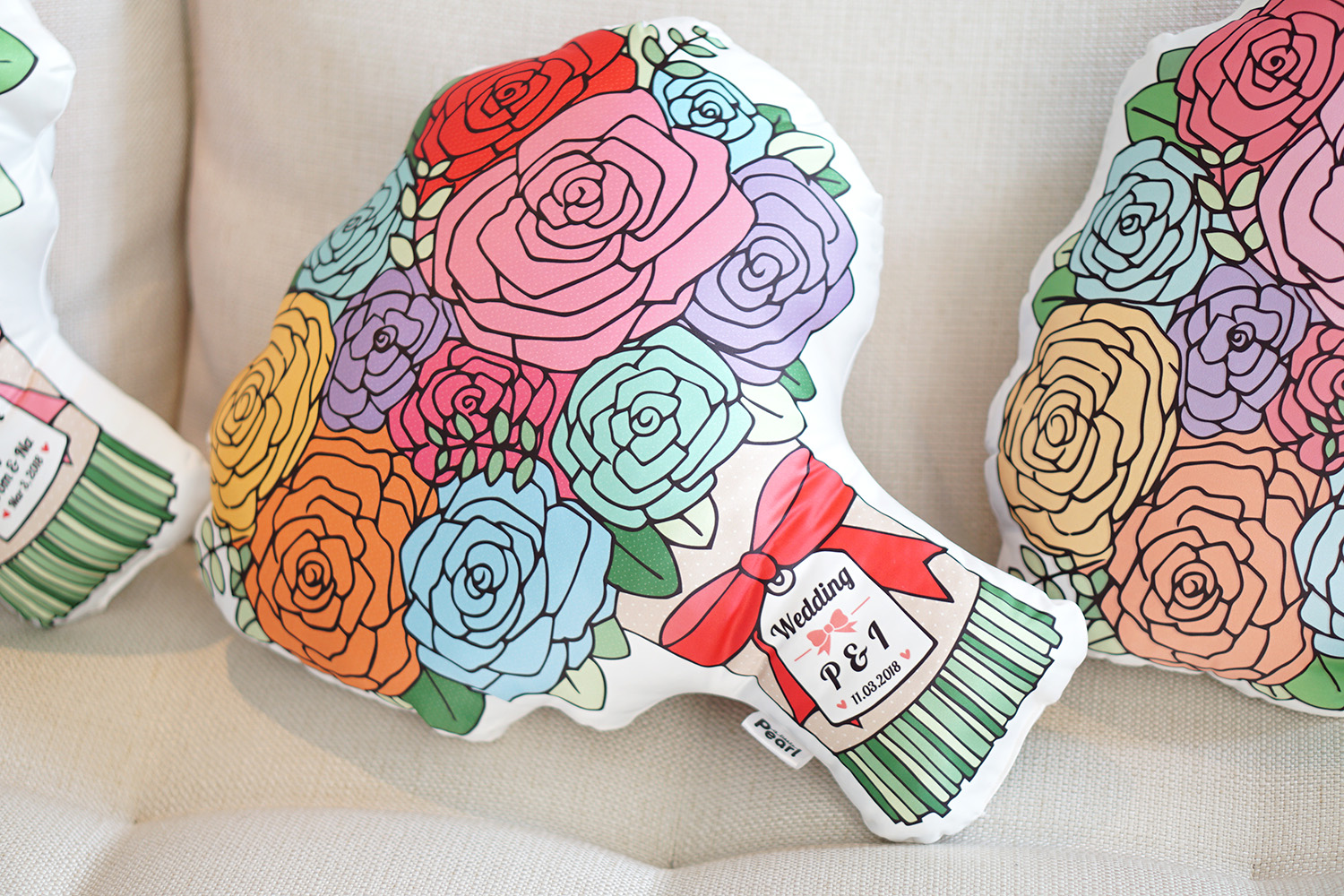 หมอนช่อกุหลาบ Rose Bouquet
