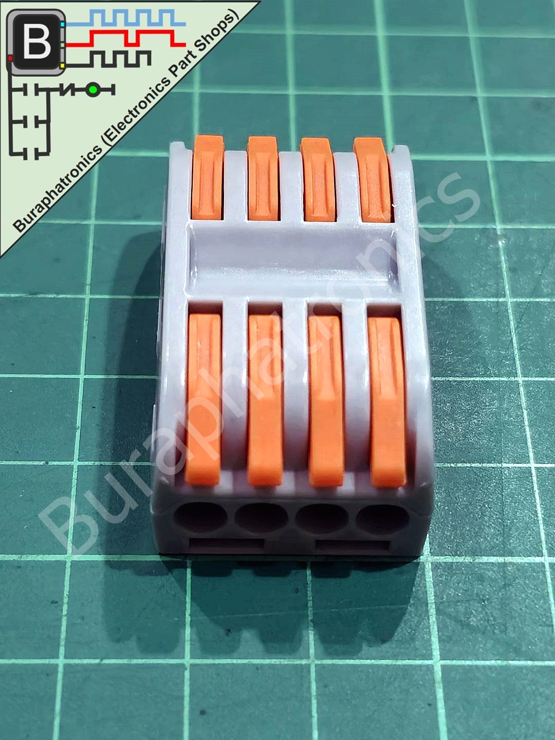Terminal Block Connector 4 Wire 0.08-4.0 Sqmm 250V 32A (ขั้วต่อสายไฟ ตัวเชื่อมสายไฟ)