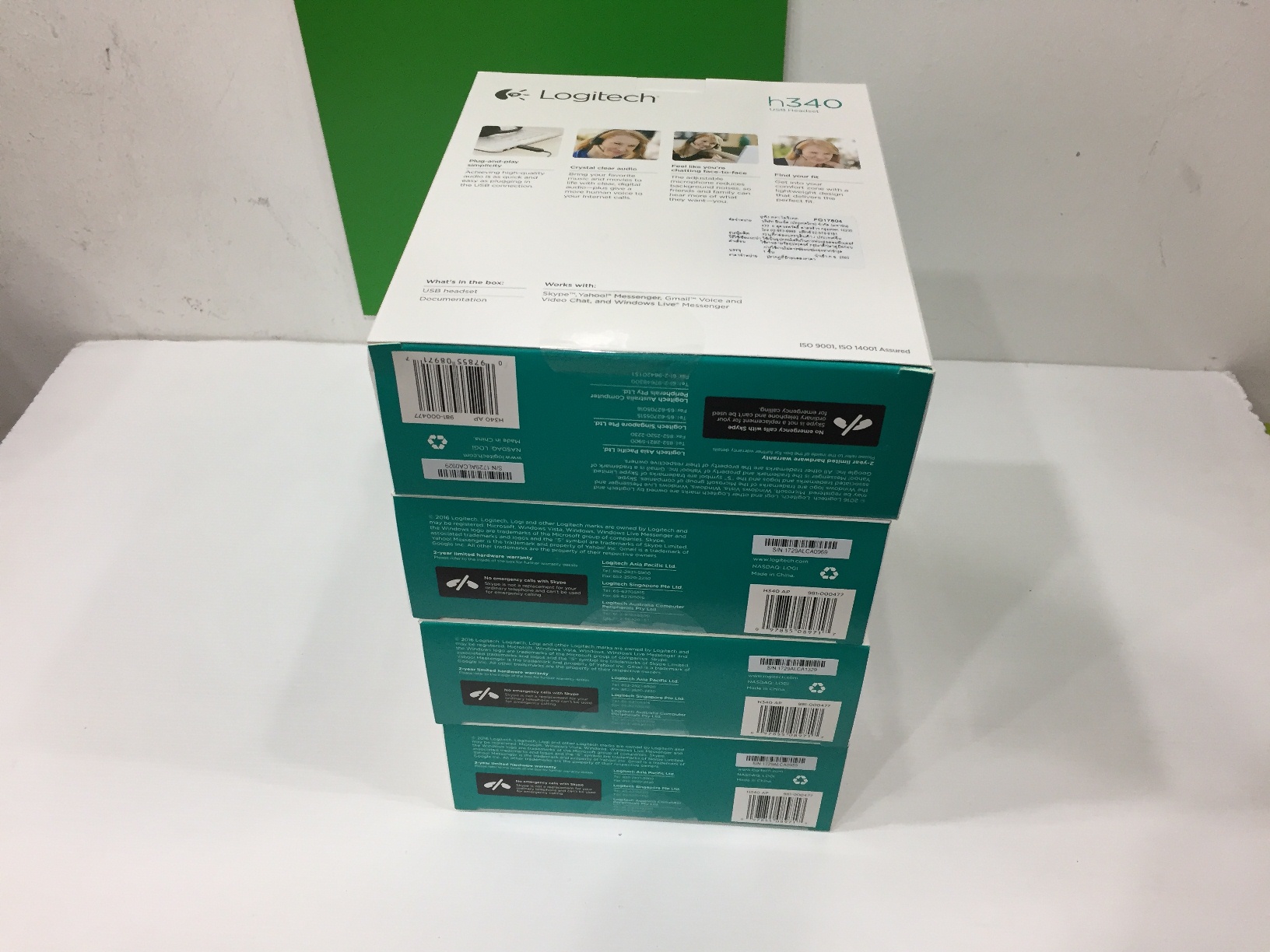 Logitech H340 ชุดหูฟัง USB พร้อมไมโครโฟนตัดเสียงรบกวน