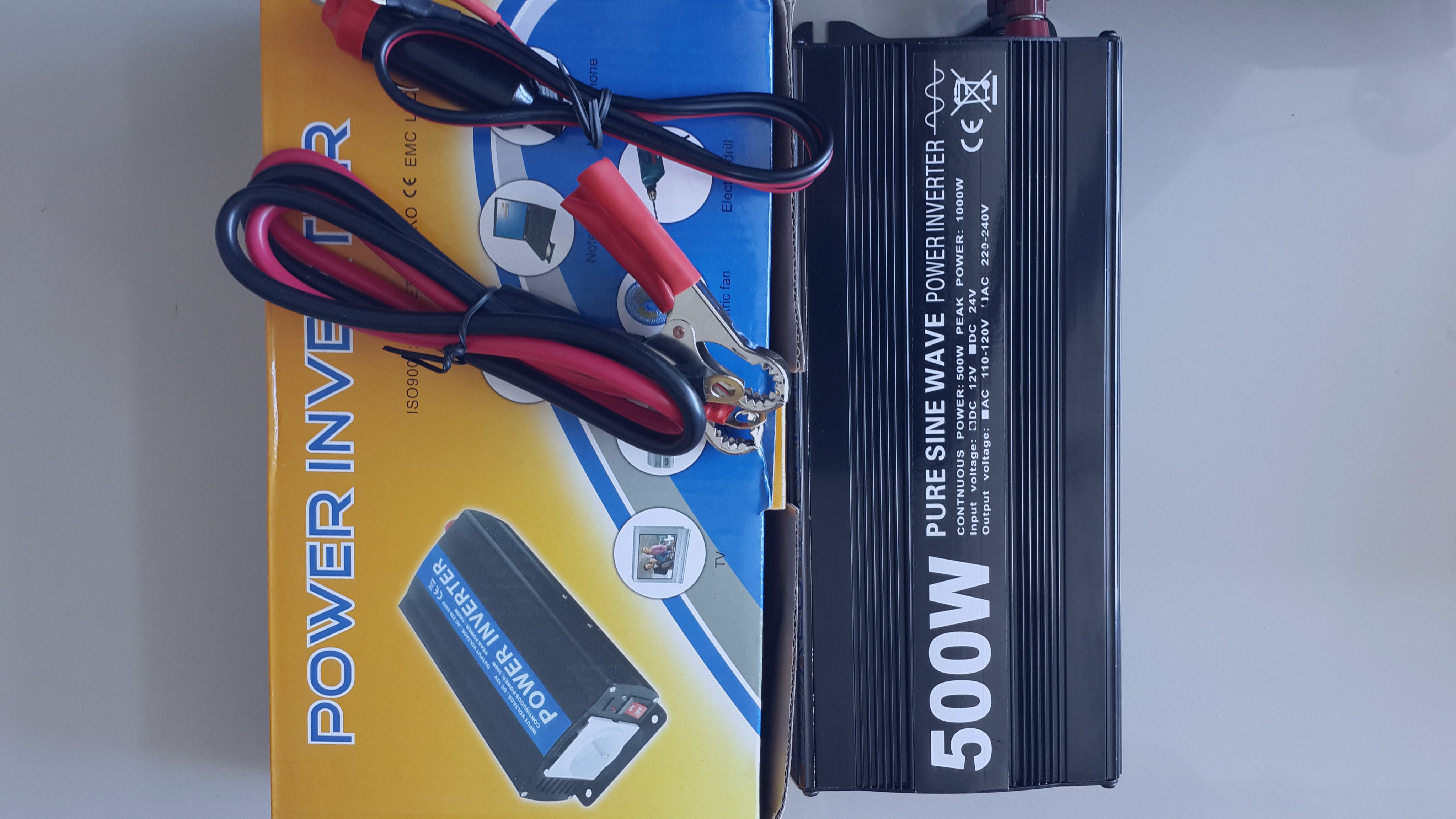 Pure Sine Wave Inverter 500W/12V/220-240V