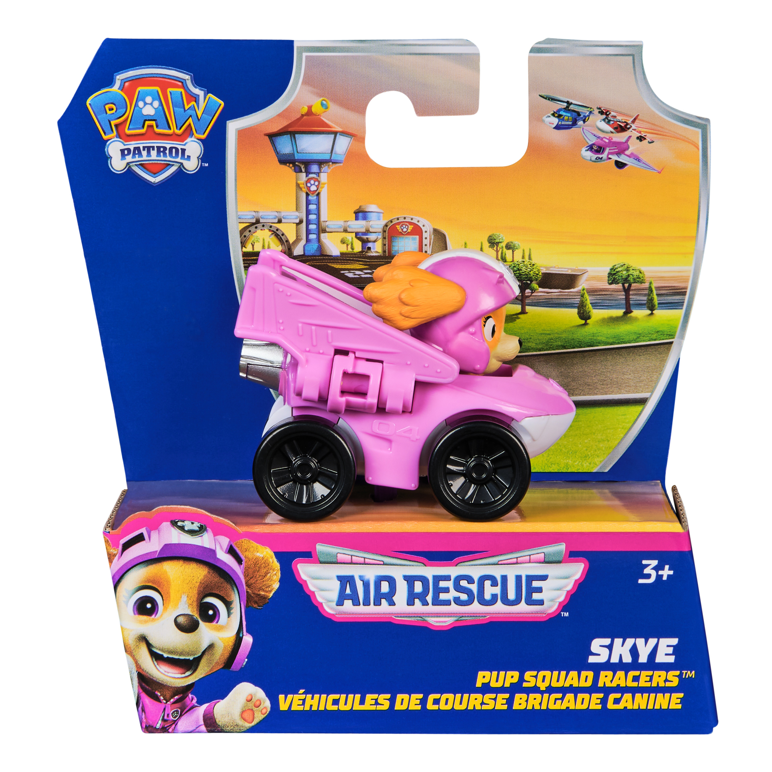 PAW PATROL : AIR RESCUE PUP SQUAD RACERS SKYE ของเล่นฟิกเกอร์ รถแข่ง พาว พาโทรล สกาย ลิขสิทธิ์แท้
