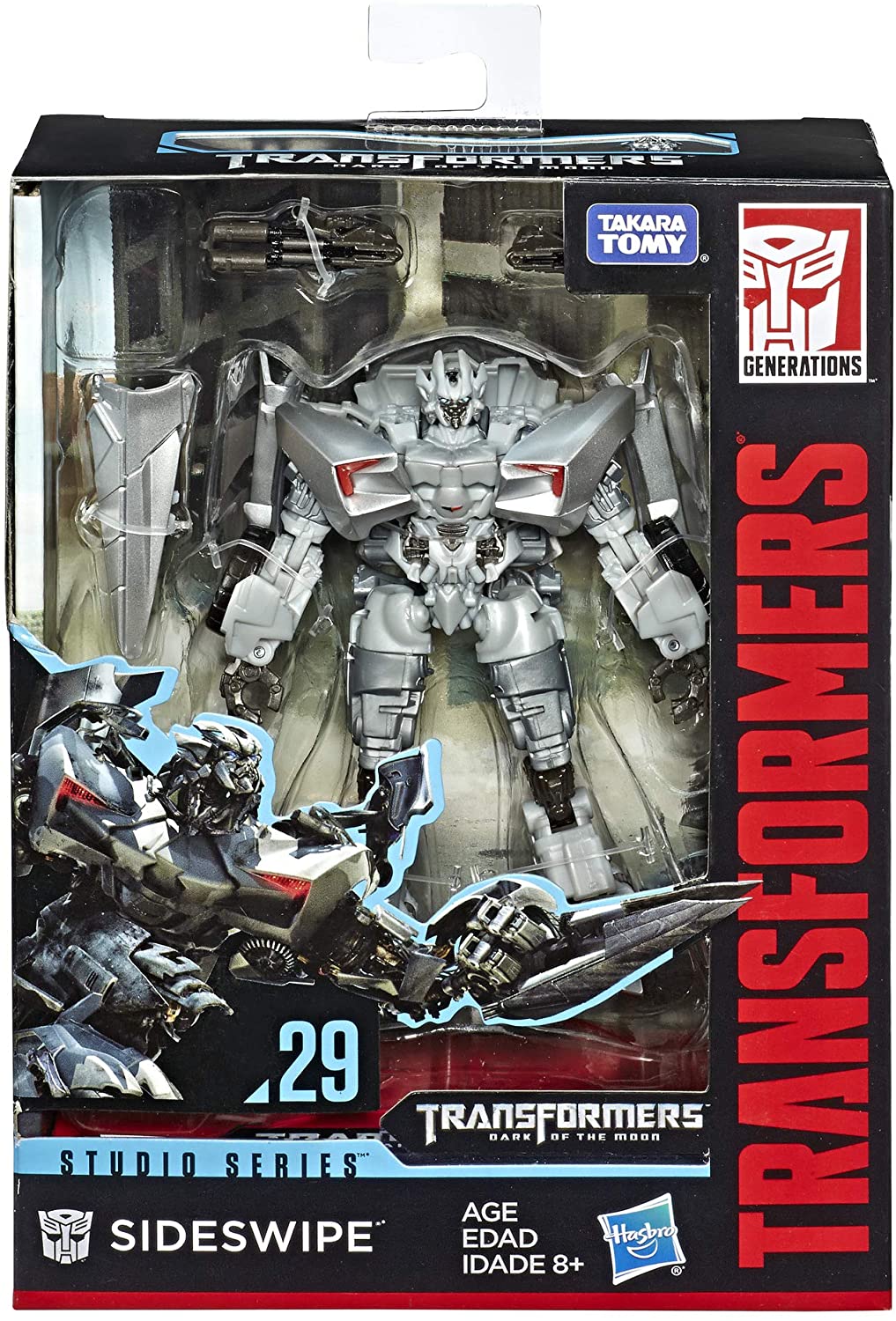 Hasbro Transformers Studio Series 29 Deluxe Class Sideswipe 4.5 Inch Action Figure ฮาสโบร ทรานสฟอเมอร์ส สตูดิโอ ซีรีย์ส 29 ดีลักซ์ คลาส หุ่นยนต์ไซด์สวิป 4.5 นิ้ว ลิขสิทธิ์แท้