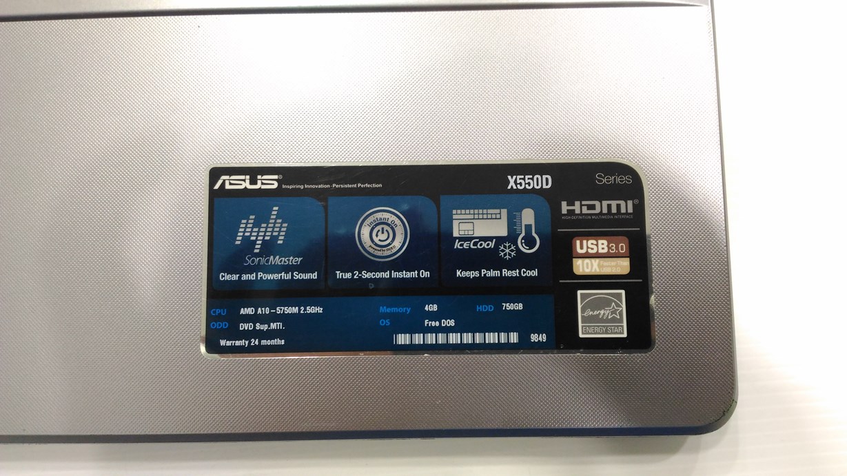 ASUS X550DP เปลี่ยนแบตฯแท้ ใหม่