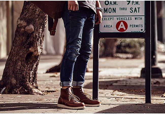 001065 กางเกงยีนส์ Maden tooling Japanese retro wash old jeans Denim Slim feet Size 28-34