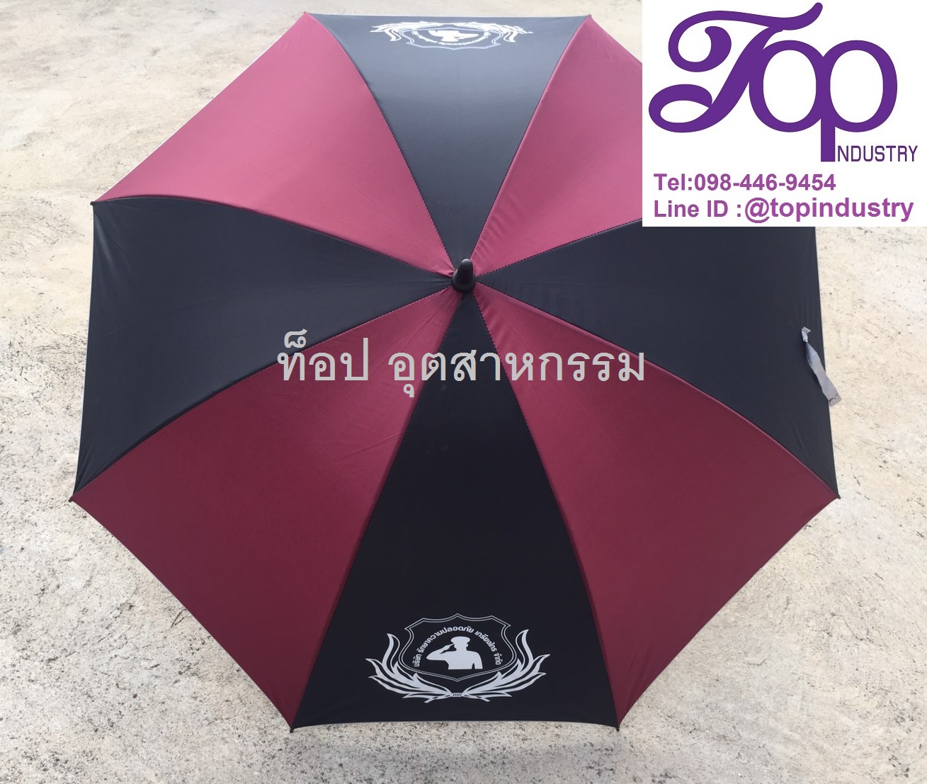 ร่มกอล์ฟ ร่ม30นิ้ว ร่มกอล์ฟงานผลิตไทย ร่มกอล์ฟทรงกลม1ชั้น ร่มสลับสี