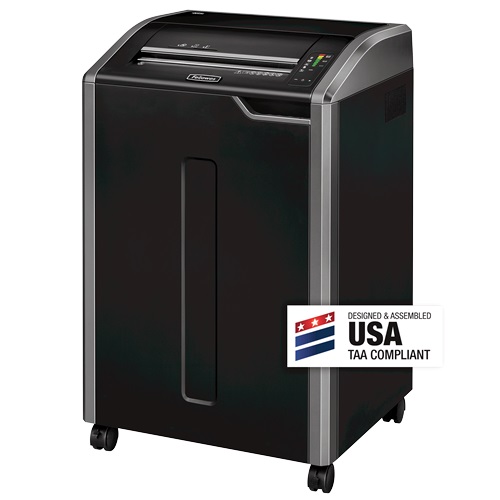 ขายถูก เครื่องทำลายเอกสาร Fellowes 485ci ทำลายครั้งละ 28-30 แผ่น แบบตัดละเอียด ( Cross Cut )