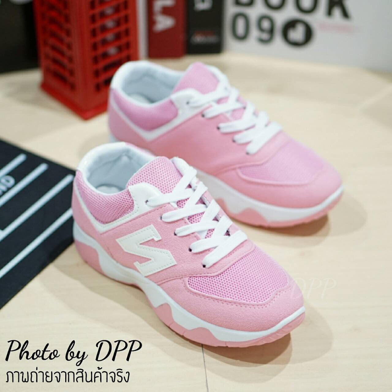รองเท้า Style New Balance สีทูโทน (ดำ)