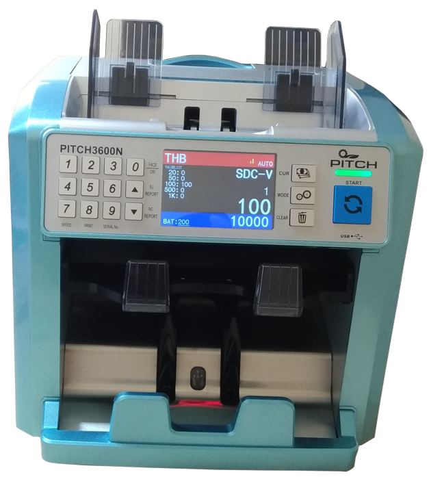 ขายถูก เครื่องนับธนบัตร PITCH 3600-N (ประกันศูนย์)