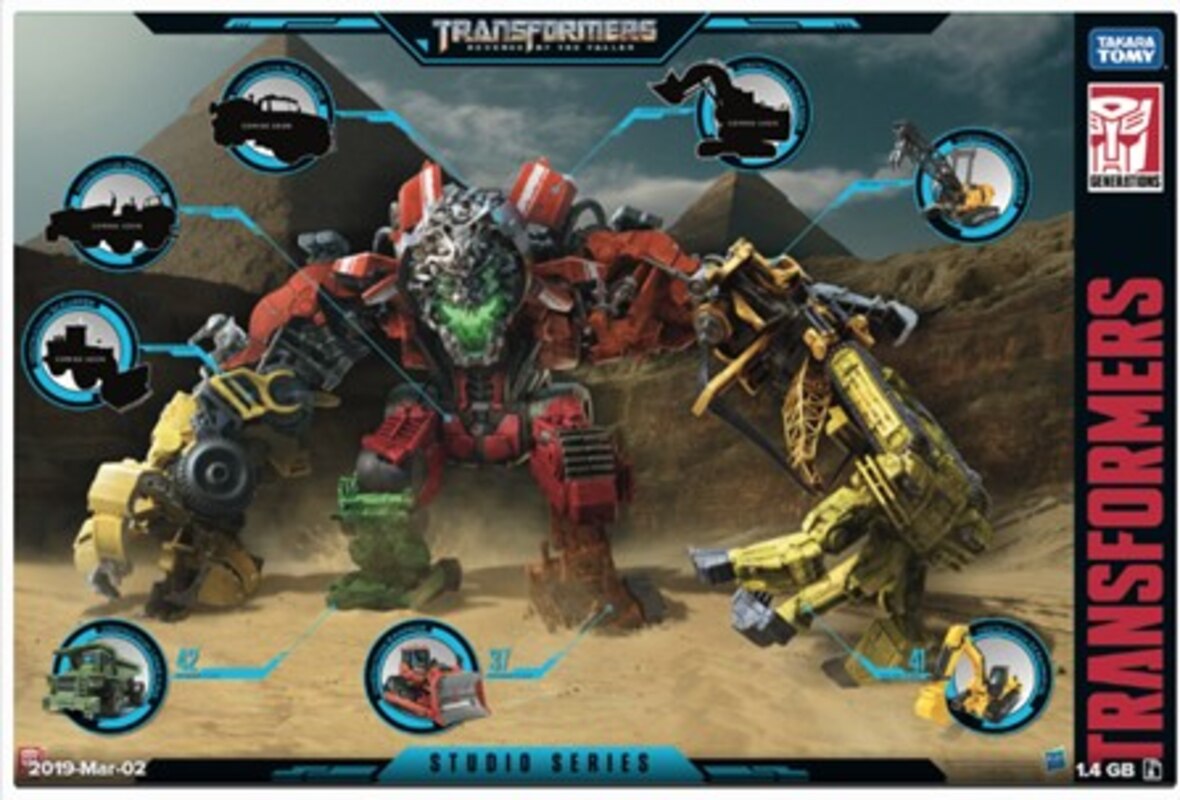 Hasbro Transformers Studio Series Constructicon Devastator ฮาสโบร ทรานสฟอเมอร์ส สตูดิโอ ซีรีย์ส หุ่นยนต์แก๊งก่อสร้าง ดีวาสเตเตอร์ ขนาดประมาณ 14 นิ้ว ลิขสิทธิ์แท้