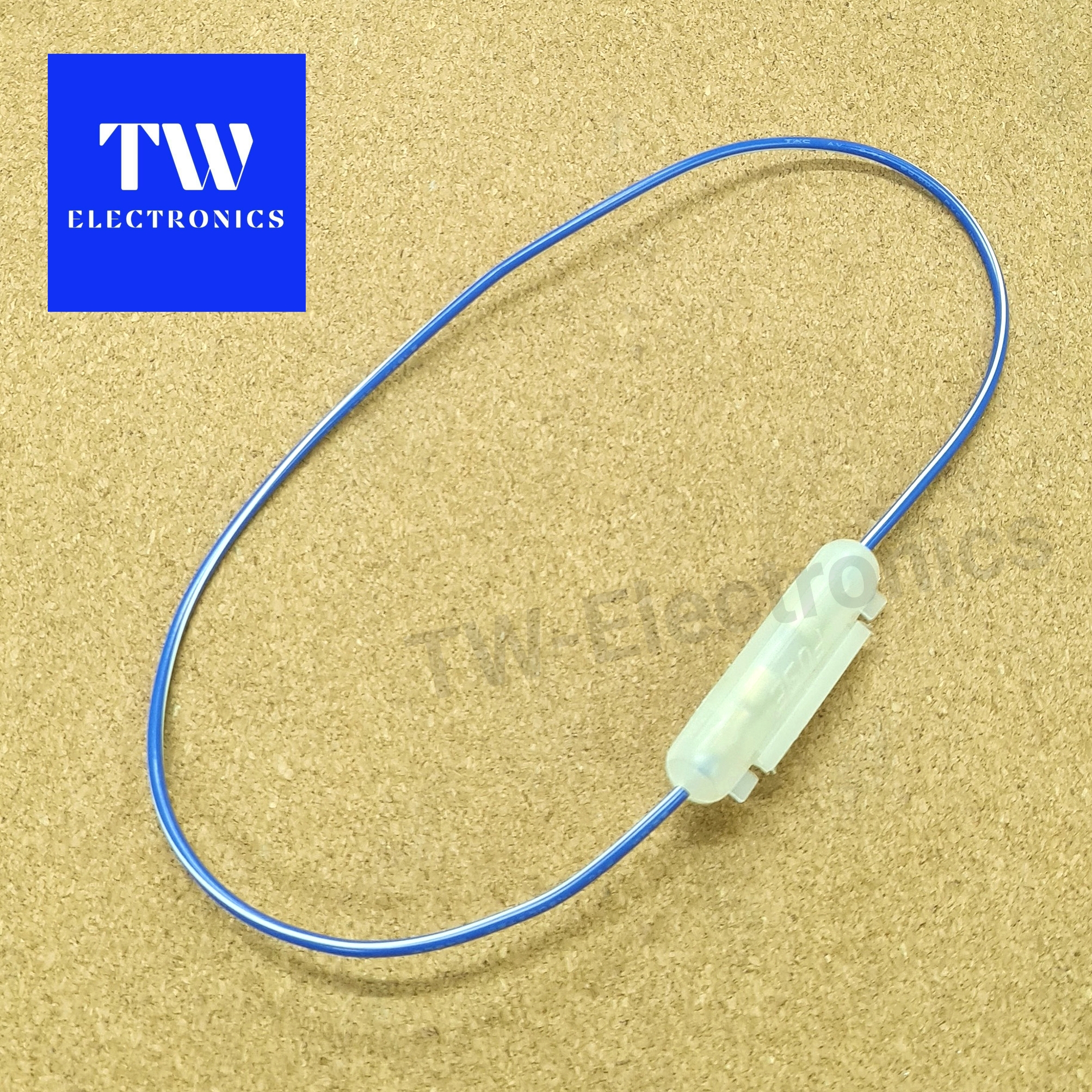กระบอกฟิวส์หลอดแก้ว ฝาพับ (6×30mm) มีสายไฟ / TFW302W