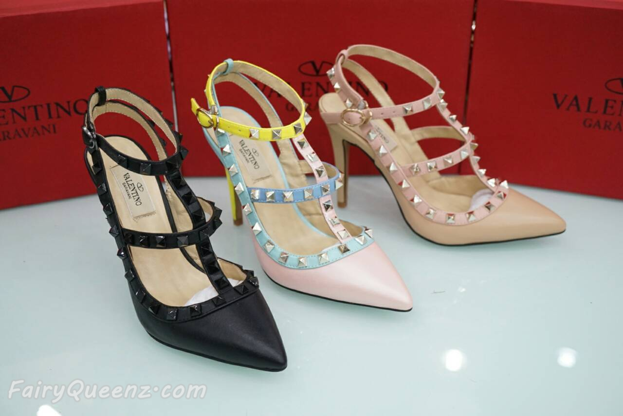 รองเท้า Valentino Heels 2015 (สีชมพู)