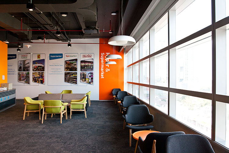 อาคารสำนักงาน ยูนิลีเวอร์ เฮ้าส์ สำนักงานให้เช่าใกล้รถไฟฟ้า MRT พระราม 9 และ ใกล้ห้างเซ็นทรัลพระราม 9 กรุงเทพฯ