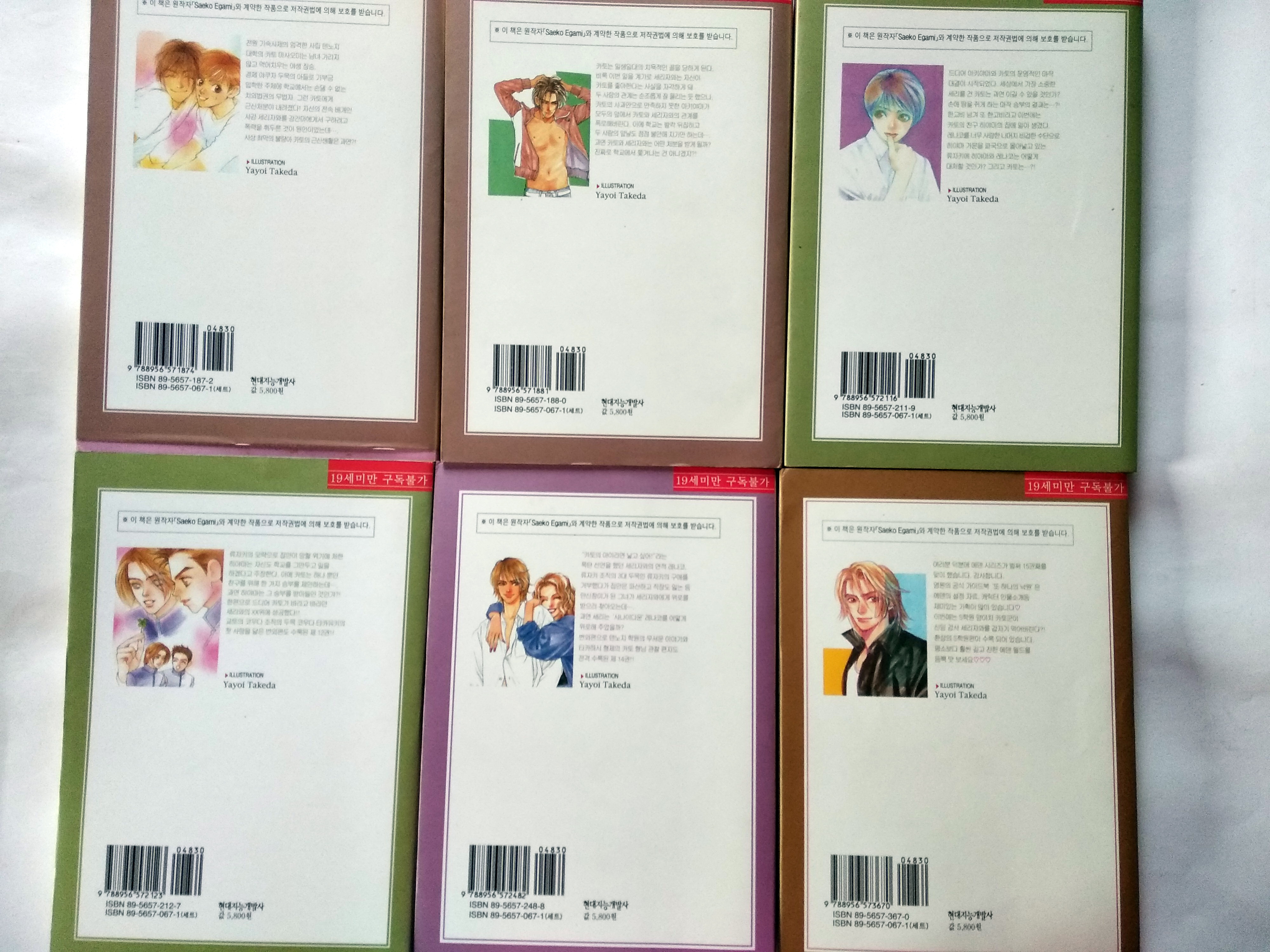 นิยายวายภาษาเกาหลี 에덴을 멀리 떠나서 - Saeko Egami 1-18 (มือสอง ขาดเล่ม 13)