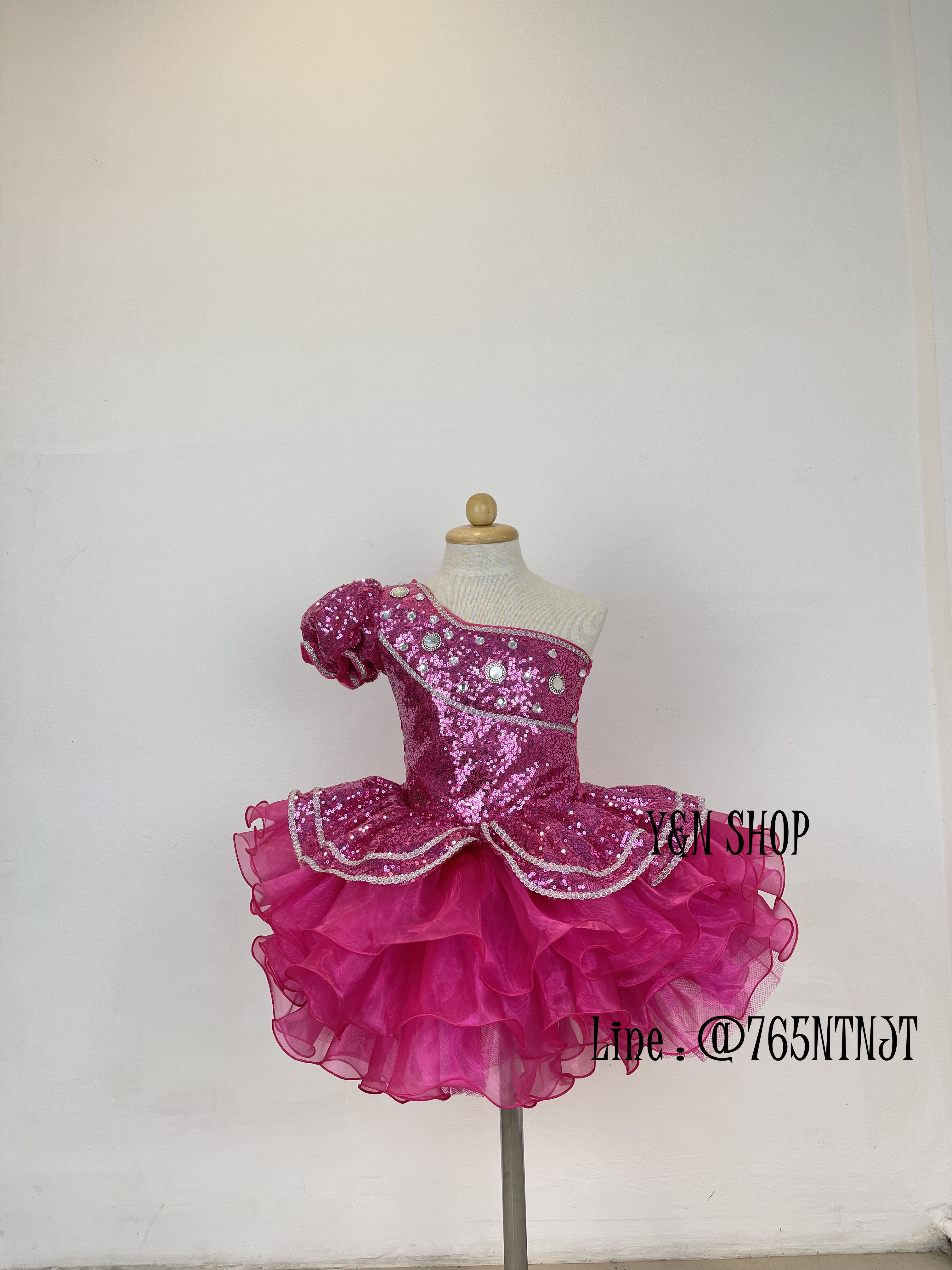 ชุดผ้าเกล็ดแขนตุ๊กตา ชุดดรัมเมเยอร์ ชุดดรัมเมเยอร์เด็ก ชุดเชียร์ลีดเดอร์เด็ก