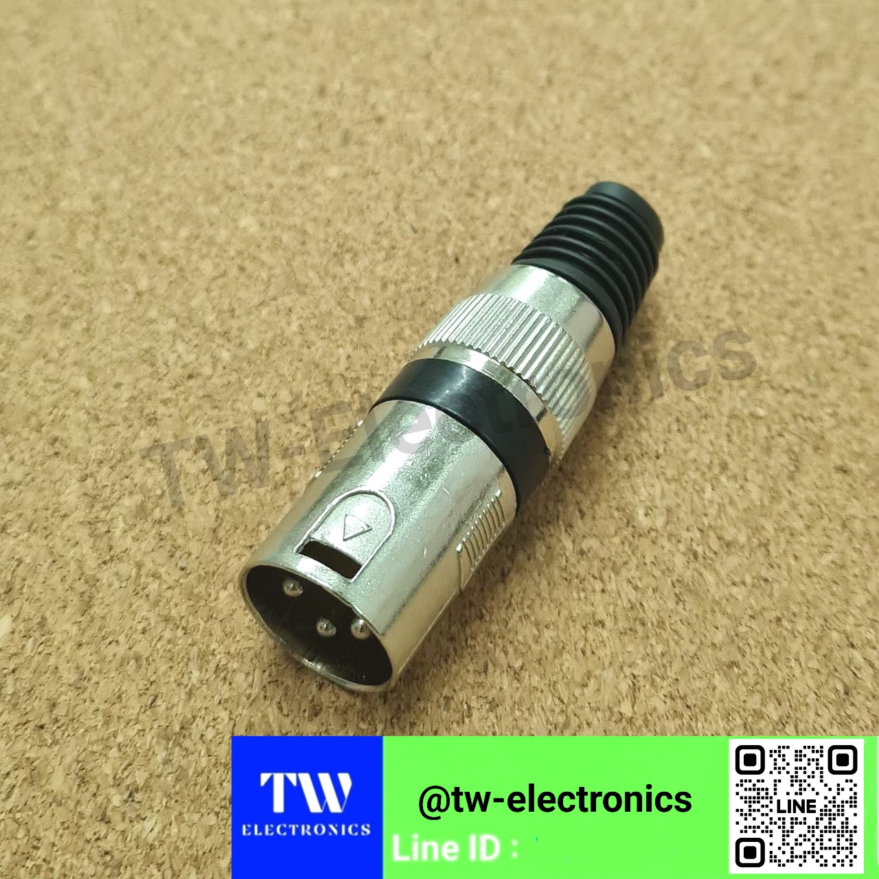 XLR ตัวผู้ คาดสีดำ