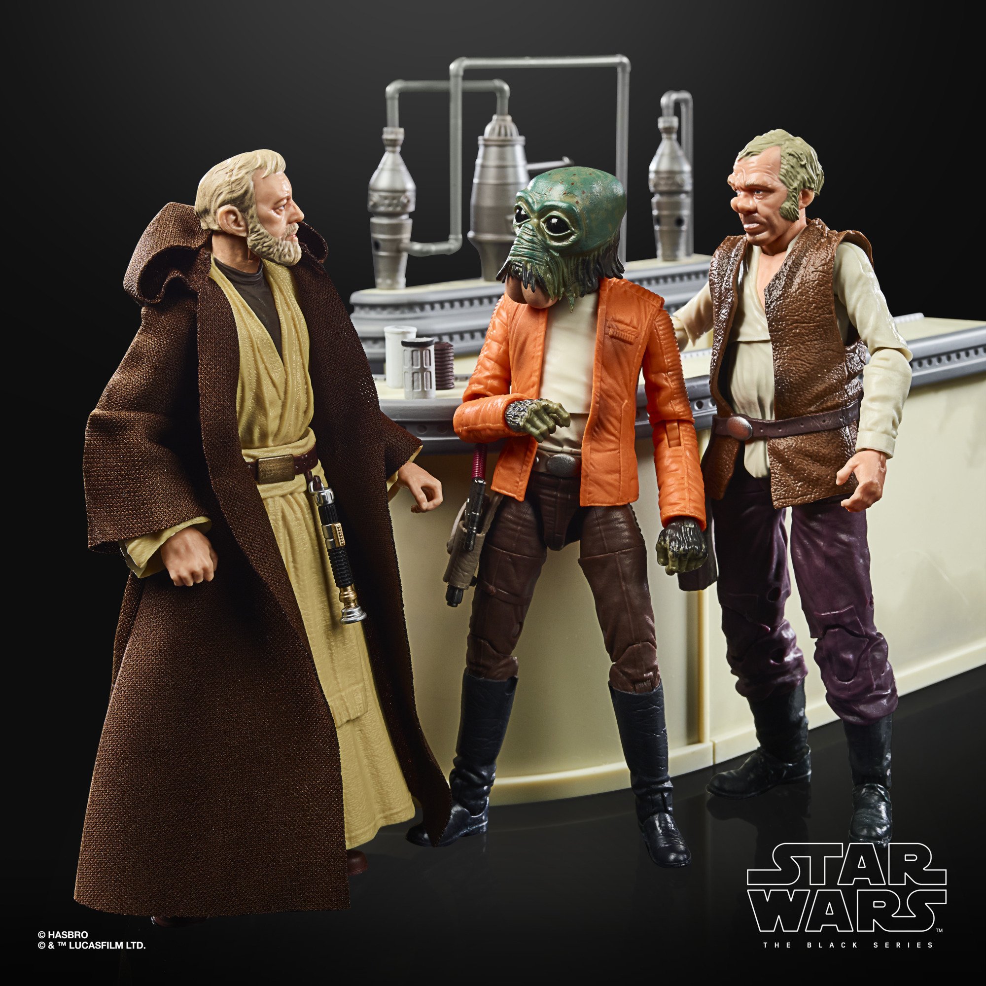Hasbro Star Wars The Black Series Obi-Wan Kenobi The Power of the Force Cantina Showdown Figure (SDCC 2021) ฮาสโบร สตาร์ วอร์ส โอบี-วัน ฉาก แคนติน่า โชว์ดาวน์ ลิขสิทธิ์แท้