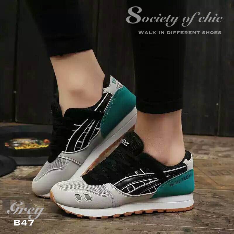 รองเท้าผ้าใบ Onitsuka Tiger Pastel (สีเทา)