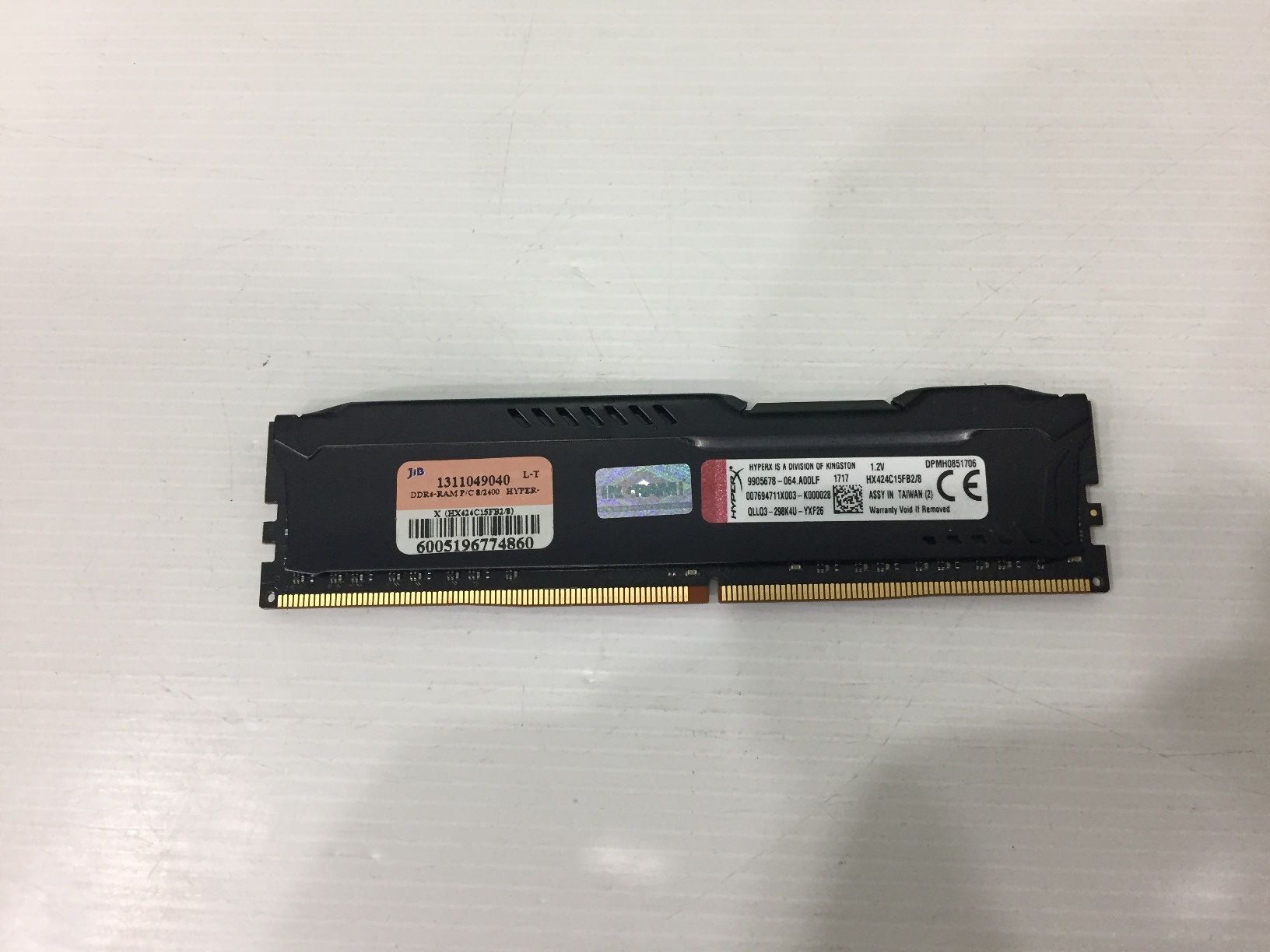 8GB. DDR-4 2400 KINGSTON Hyper X