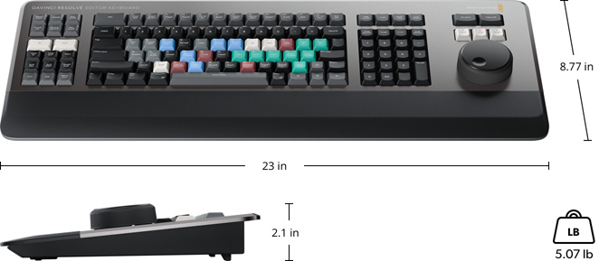 ขายถูก DaVinci Resolve Editor Keyboard แป้นพิมพ์สำหรับการตัดต่อ ประกันศูนย์ไทย 1 ปี