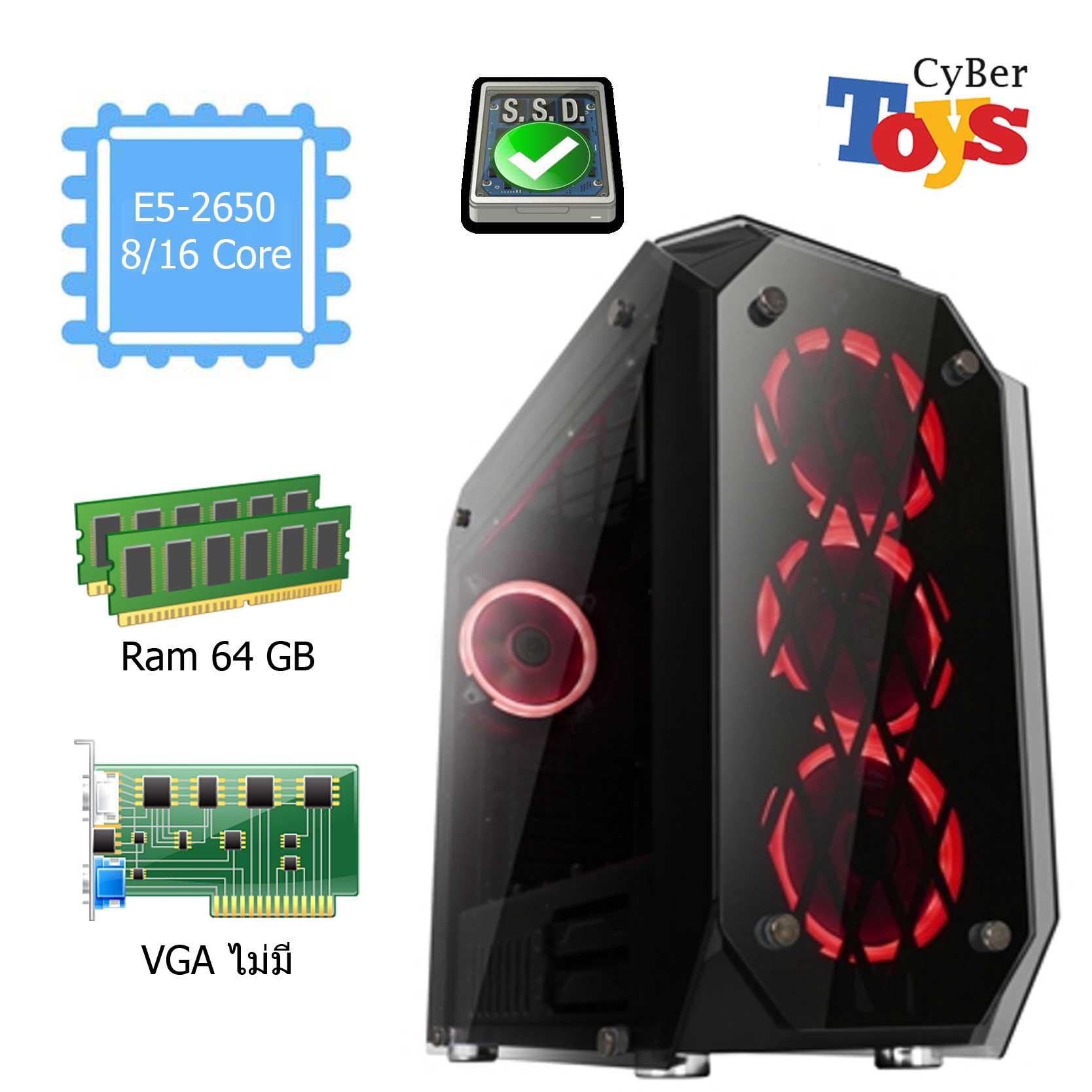 คอมสำหรับงานออกแบบ และเล่นเกมส์ WorkStation 8/16Core Ram 64 G
