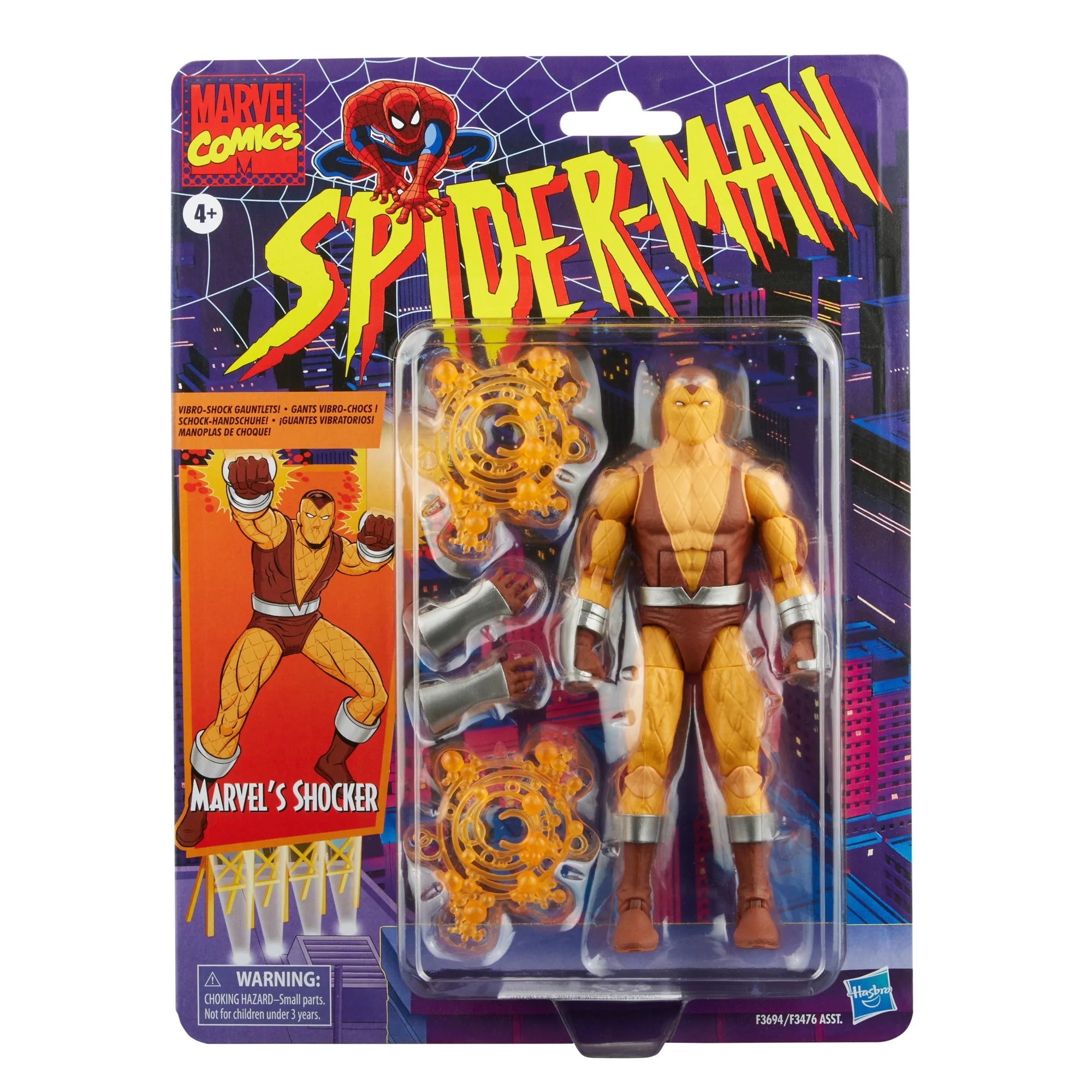 Hasbro Marvel Legends Retro Collection Shocker 6-inch Figure ฮาสโบร มาร์เวล เลเจนด์ ซีรี่ย์ส หุ่นโมเดลฟิกเกอร์ ช็อคเกอร์ ขนาด 6 นิ้ว ลิขสิทธิ์แท้
