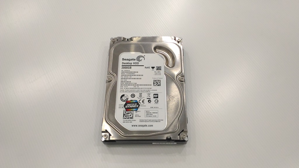 2TB. Seagate 3.5" ประกัน 12/2017