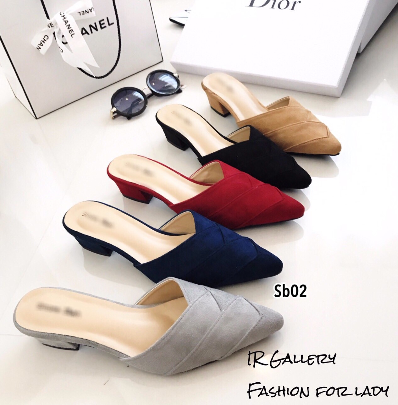 รองเท้าเปิดส้น Style Zara (5สี)