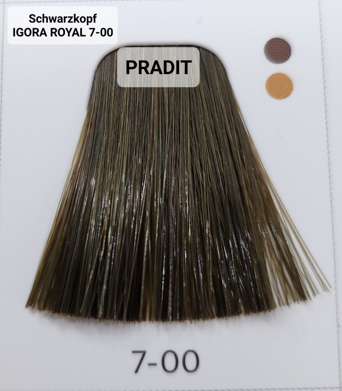 Schwarzkopf Igora Royal ครีมย้อมผม อีโกร่า รอยัล เบอร์7-00 สีบลอนด์กลางธรรมชาติ (60ml) 80 กรัม