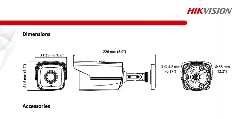 ขายถูก HIKVISION Turbo HD รุ่น DS-2CE16D0T-IT5F ความละเอียด 2 ล้านพิกเซล