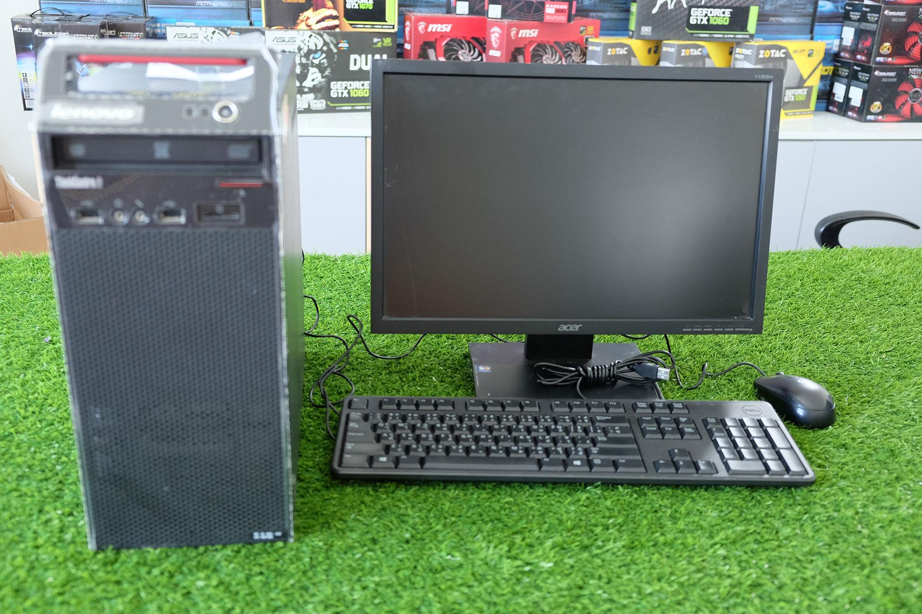 Lenovo ThinkCentre Edge 91 set Moniter i7-2600 Ram 16 GB HDD 1 TB พร้อมใช้งานมีจอให้ด้วย