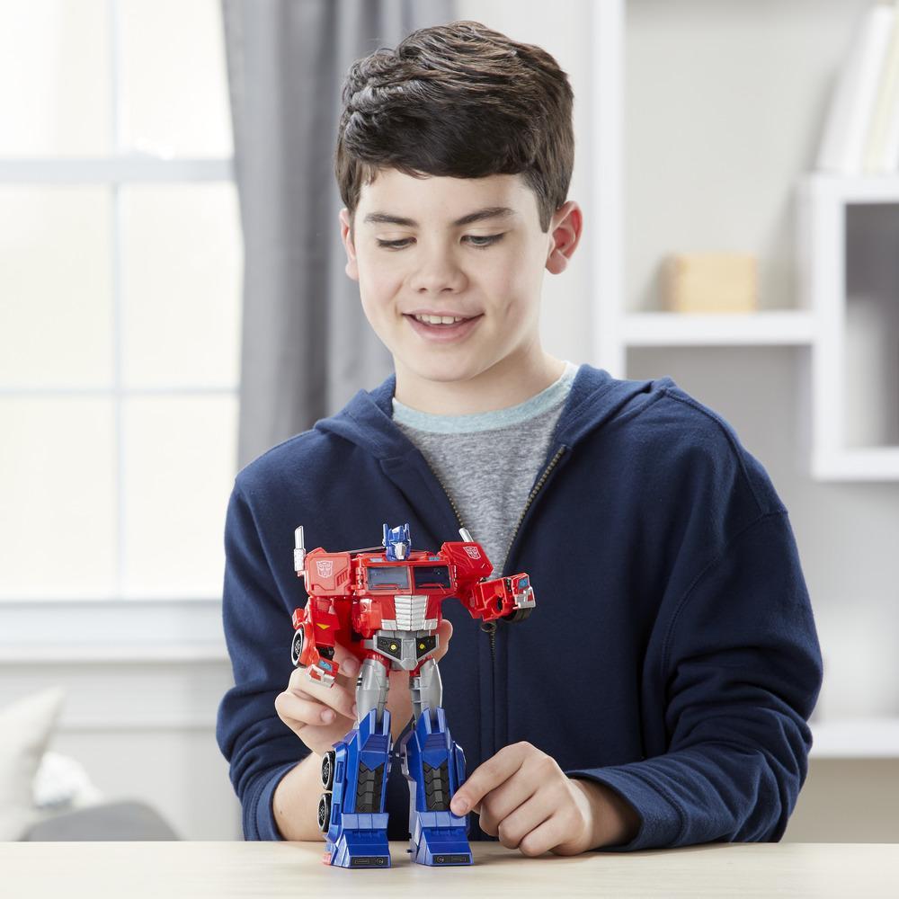 Hasbro Transformers Cyberverse Ultimate Class Optimus Prime Action Figure ฮาสโบร ทรานสฟอเมอร์ส ไซเบอร์เวิร์ส อัลติเมต คลาส หุ่นยนต์ออพติมัส ไพรม์ ขนาด 11.5 นิ้ว ลิขสิทธิ์แท้