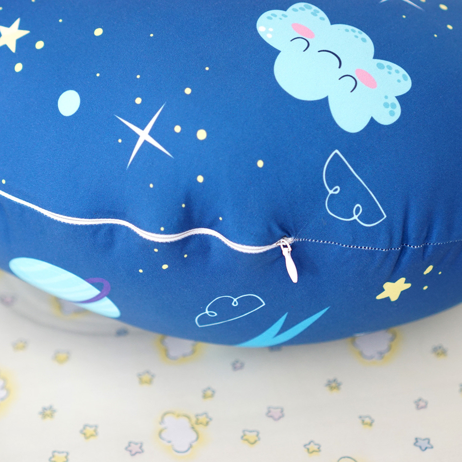 หมอนรองให้นม สั่งทำใส่ชื่อ ลาย Plane - Navy