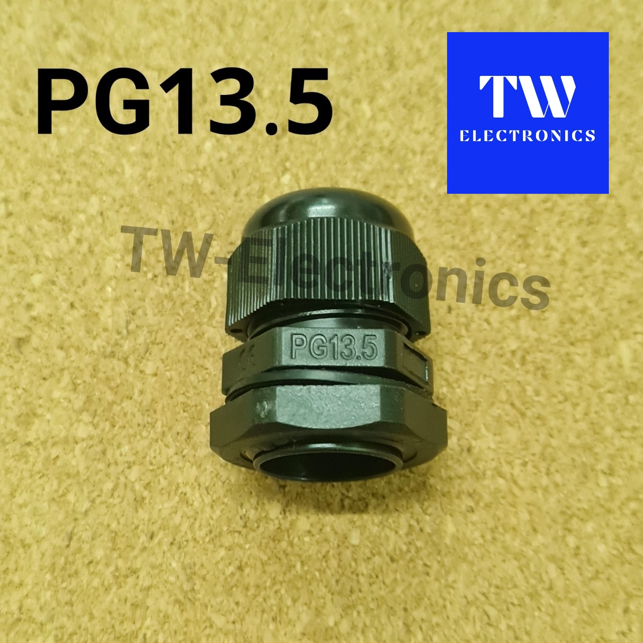 เคเบิลแกลนด์ PG13.5 สีดำ (มีซีลยาง)