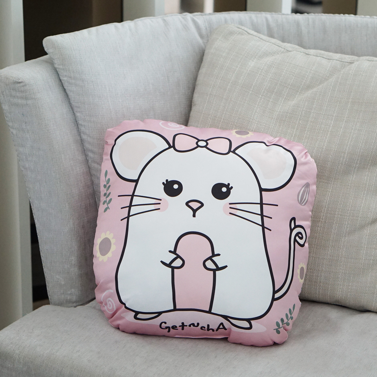 หมอนสั่งทำใส่ชื่อ ลาย Mini Mouse