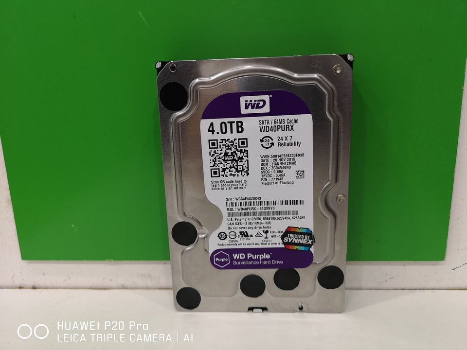 4TB. WD Purple WD40PURX มือสอง สวยๆ รับประกัน 3 เดือน