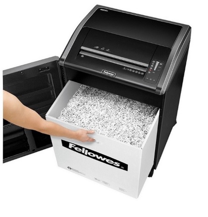 ขายถูก เครื่องทำลายเอกสาร Fellowes 485ci ทำลายครั้งละ 28-30 แผ่น แบบตัดละเอียด ( Cross Cut )
