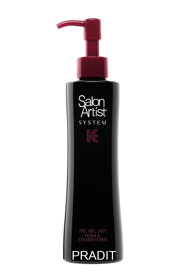 Salon Artist Pre Gel Hot Perm & Straightener (ขวดดำ - หัวแดง) 200 กรัม