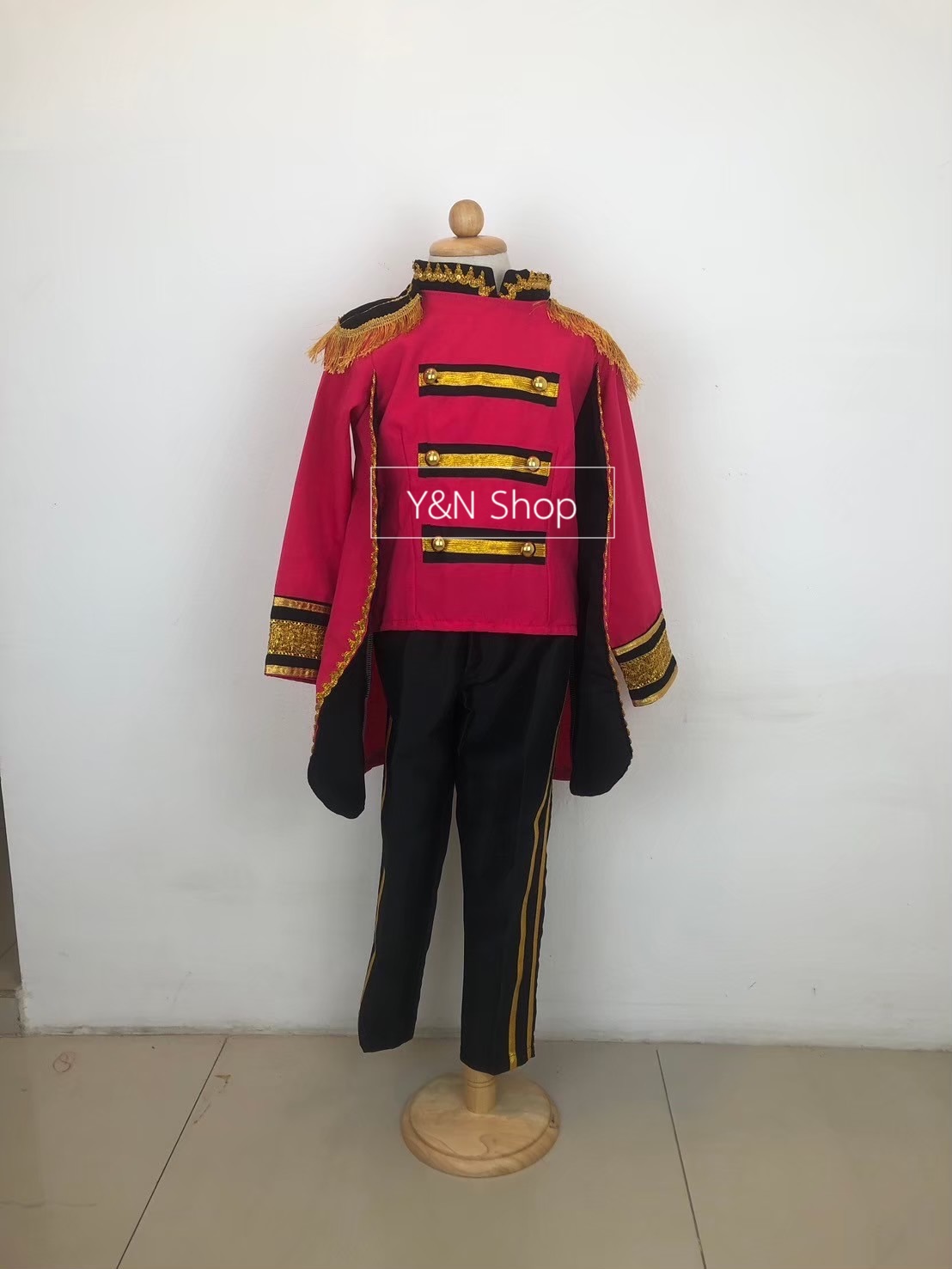 ชุดดรัมเมเยอร์เด็กชาย ชุดเชียร์ลีดเดอร์เด็กชาย มี 7 สี S M L งานตัดเย็บคุณภาพ ชุดกีฬาสีเด็ก Y&N Shop