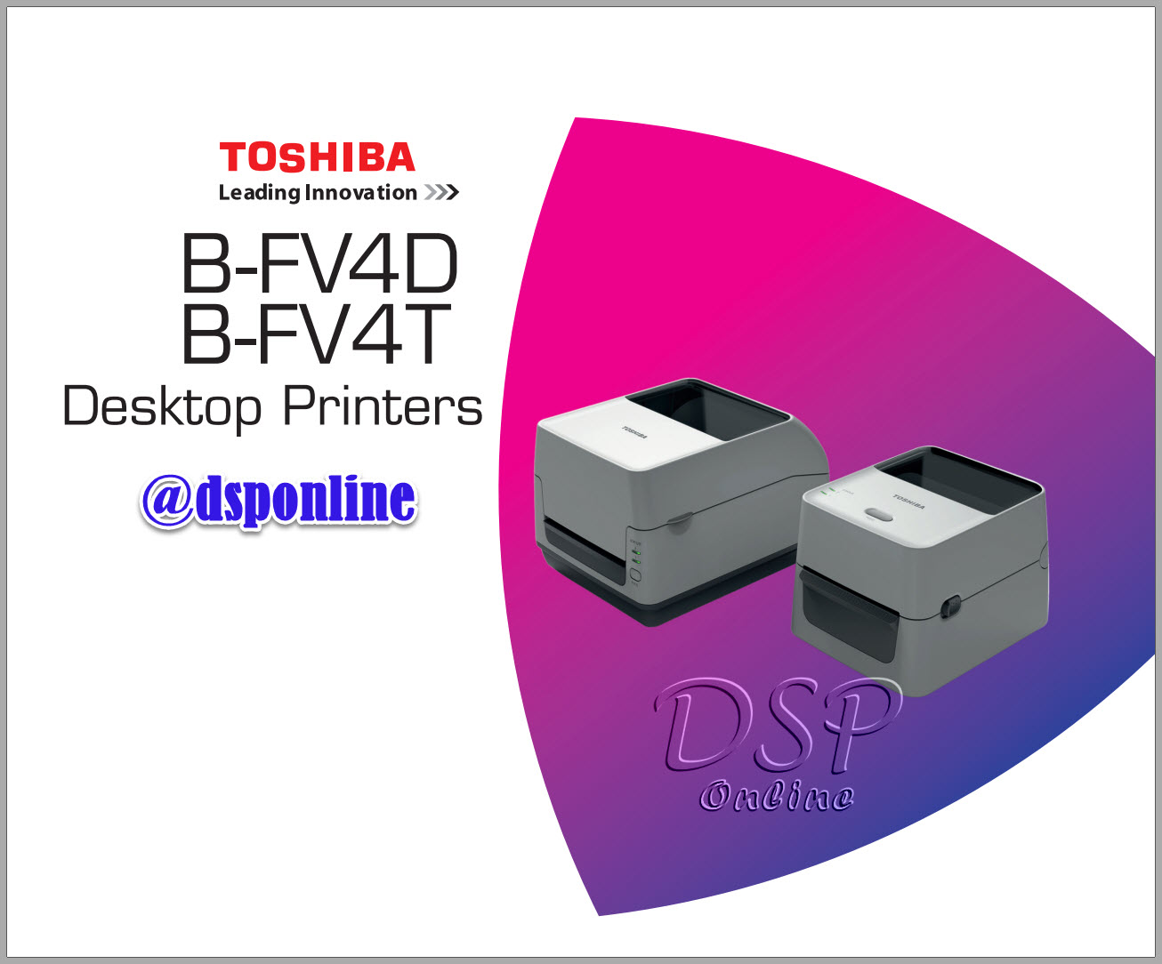 ขายถูก เครื่องพิมพ์บาร์โค้ด TOSHIBA รุ่น B-FV4T 300DPI ประกันศูนย์ 1 ปี