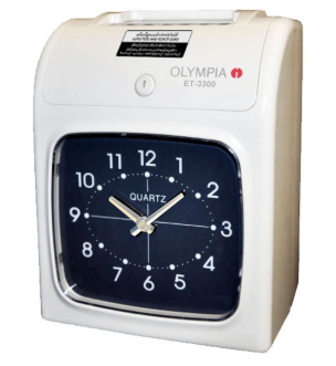 ขายถูก เครื่องตอกบัตร โอลิมเปีย ET3300 (แถมฟรีบัตรตอก2pack+แผงเสียบบัตร1 แผง) จัดส่งฟรี