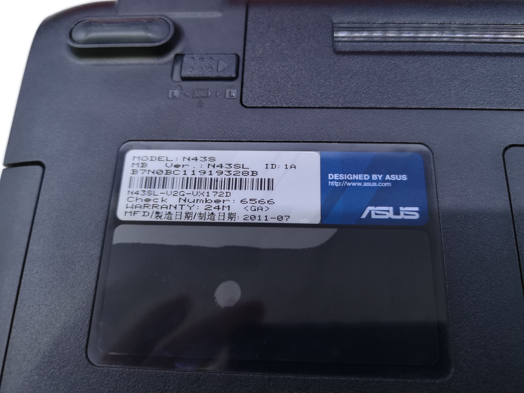 ASUS N43S แบตฯเสื่อม