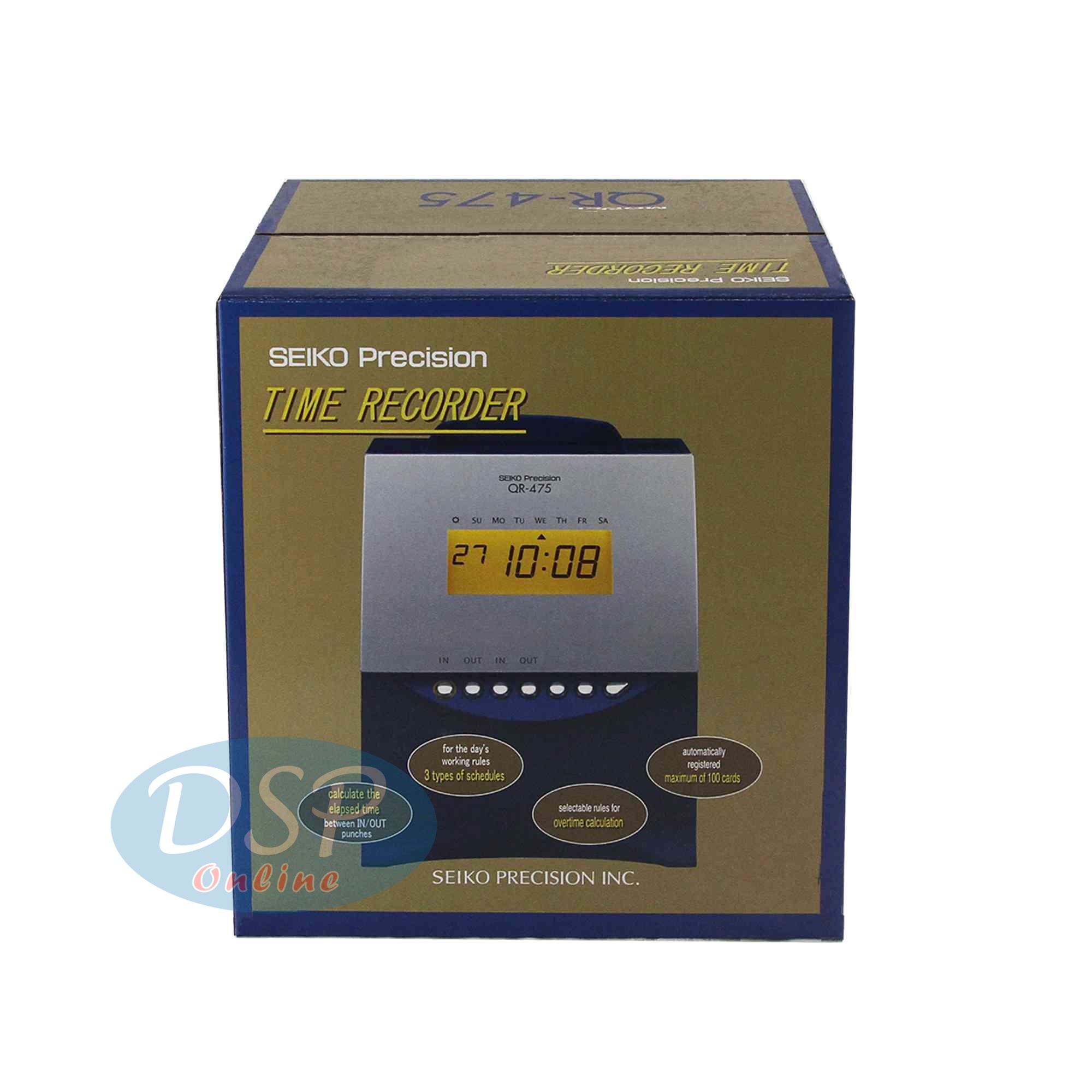 ขายถูก นาฬิกาตอกบัตร SEIKO QR475 รับประกันศูนย์