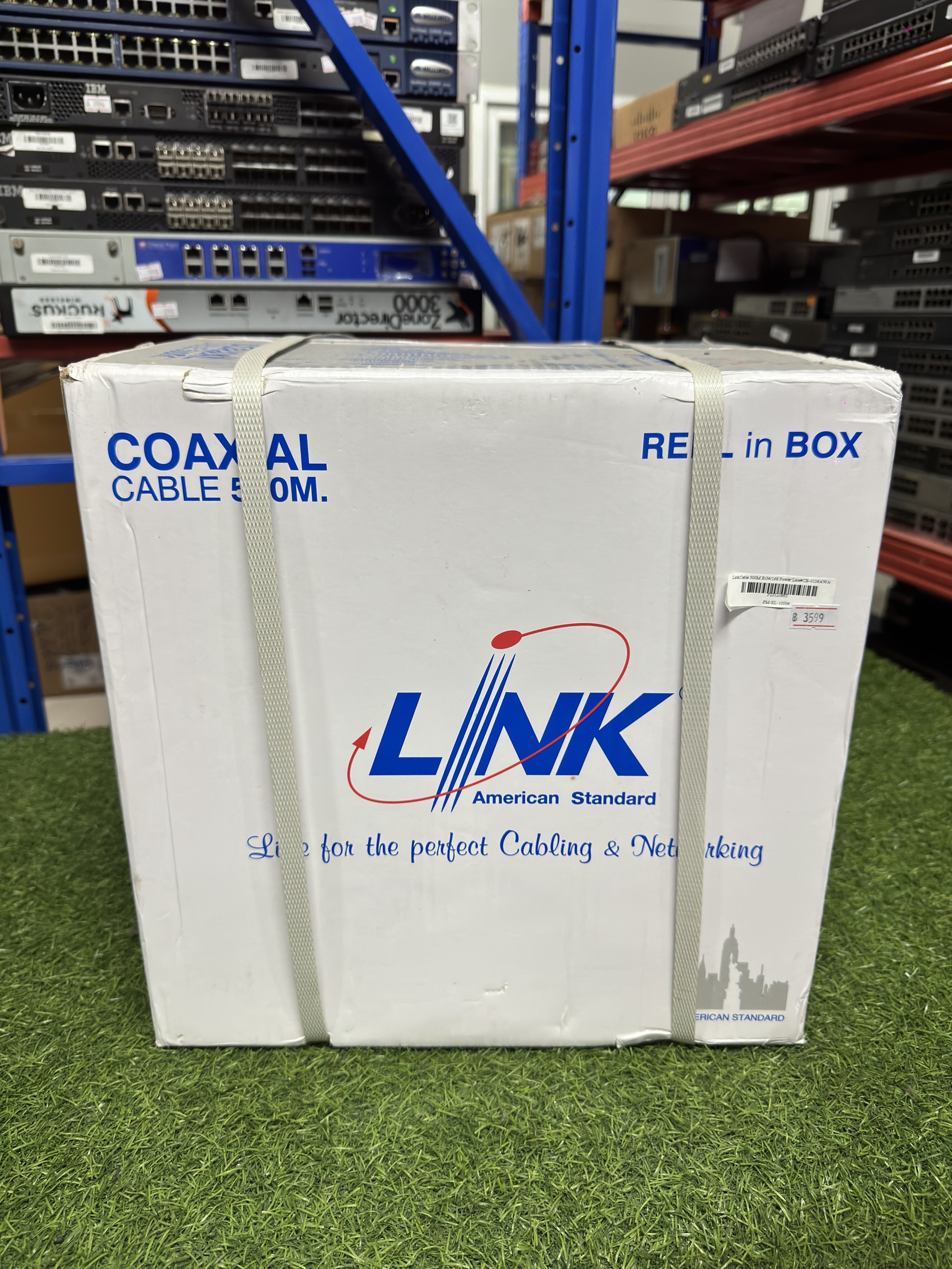 สายไฟ LinkCable 500M RG6/168 Power Line CB-0106AWA สายถัก 168 shield ป้องกันสัญญาณรบกวน