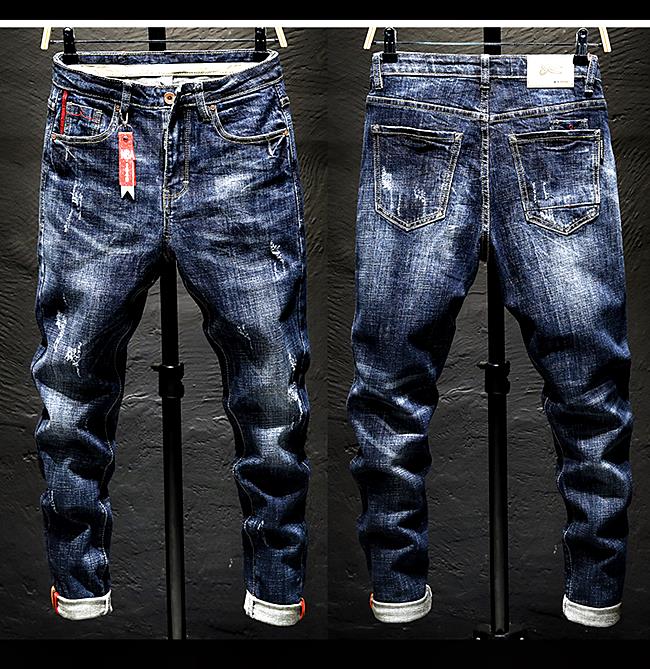 001024 ยีนส์ Sandcow Style Korean Version Diesel Jeans Denim Slim feet Size 28-38
