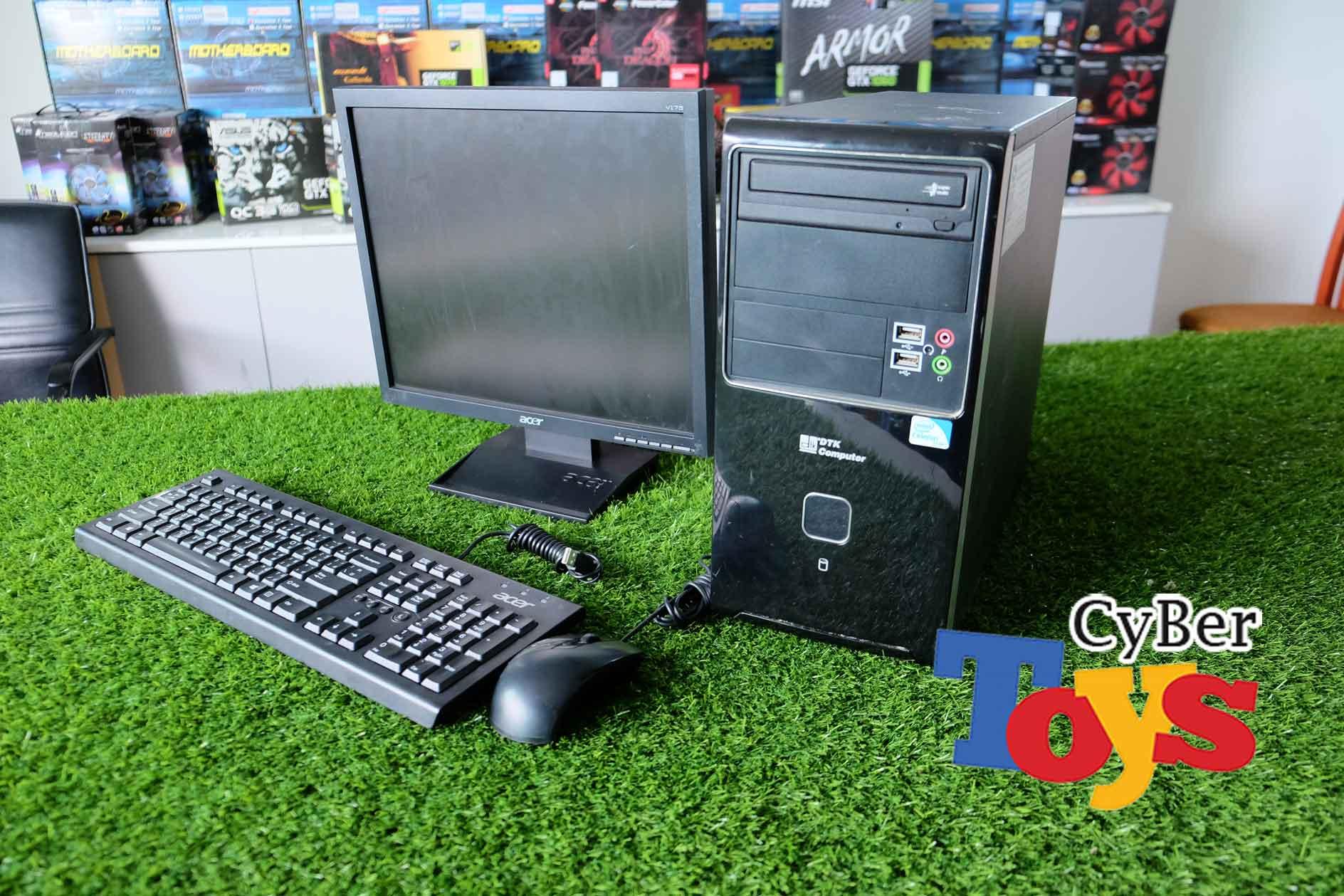 คอมพิวเตอร์ DTK คอมราคาถูก i7-2600 ram 4 GB HDD 500 GB vga 2 G มาครบชุด จอ17 เม้าส์ คีร์บอร์ด เล่นเกมส์ pubg ได้