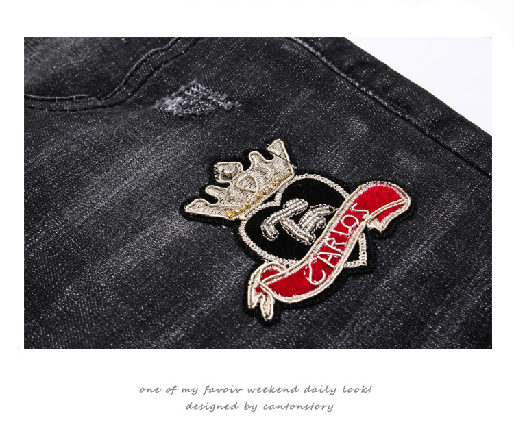 000992 ยีนส์ Ajaz James Style Euro Italy New Summer 2019 Jeans Denim Slim feet Size 28-38 สำเนา