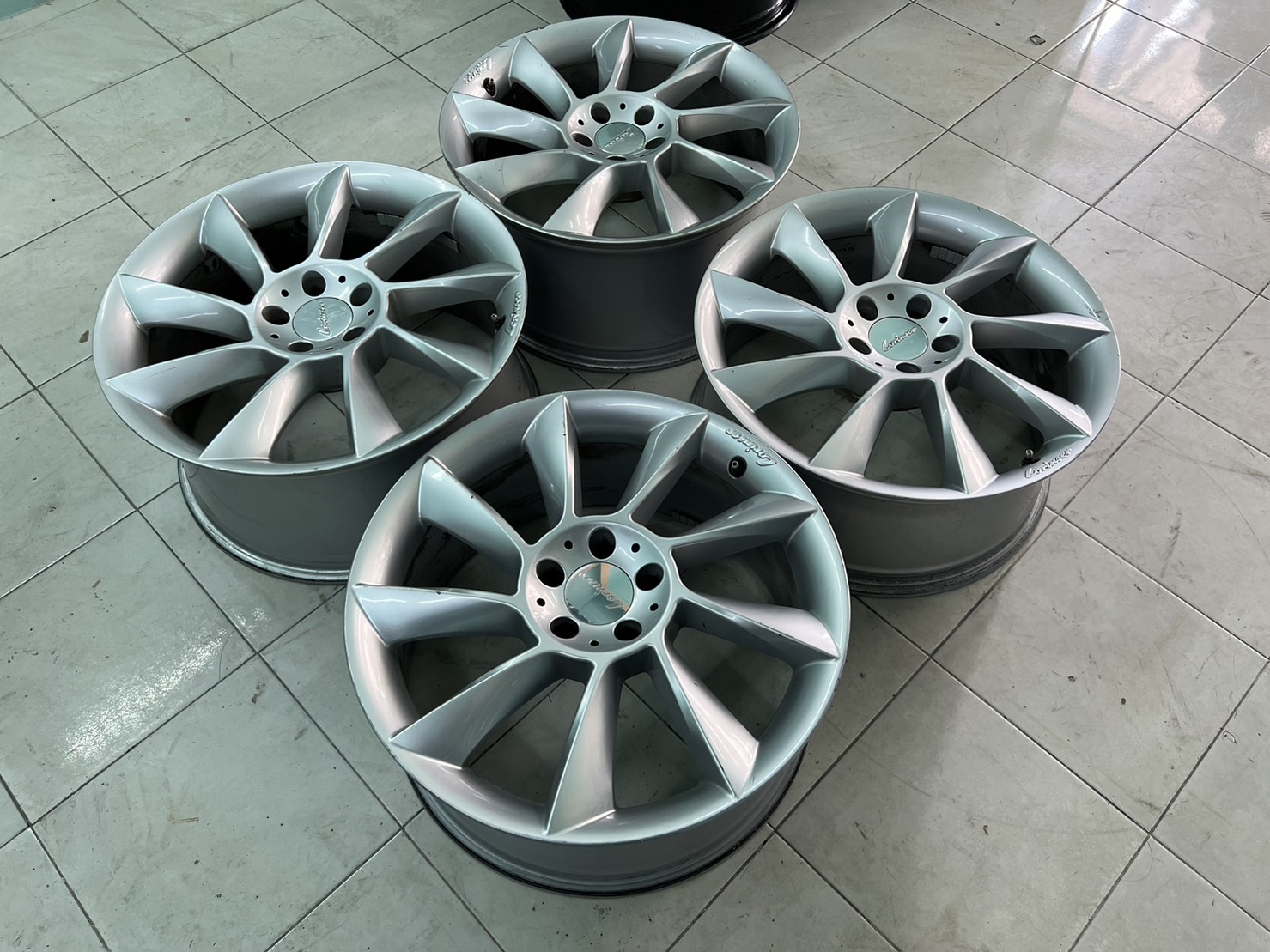 ล้อเบนซ์แท้ lorinser RS8 19" สภาพเดิมไม่ซ่อม